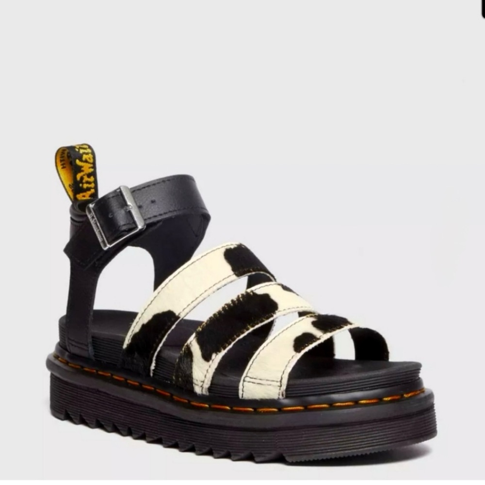 Size 9 (woman’s) Dr. Martens cow print shoes